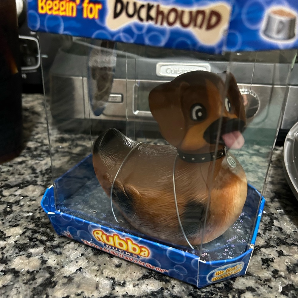 NEW IN BOX Rare Duck Hound Dog Rubber Duck. Dog & Jeep Lovers SEVERAL AVAILABLE